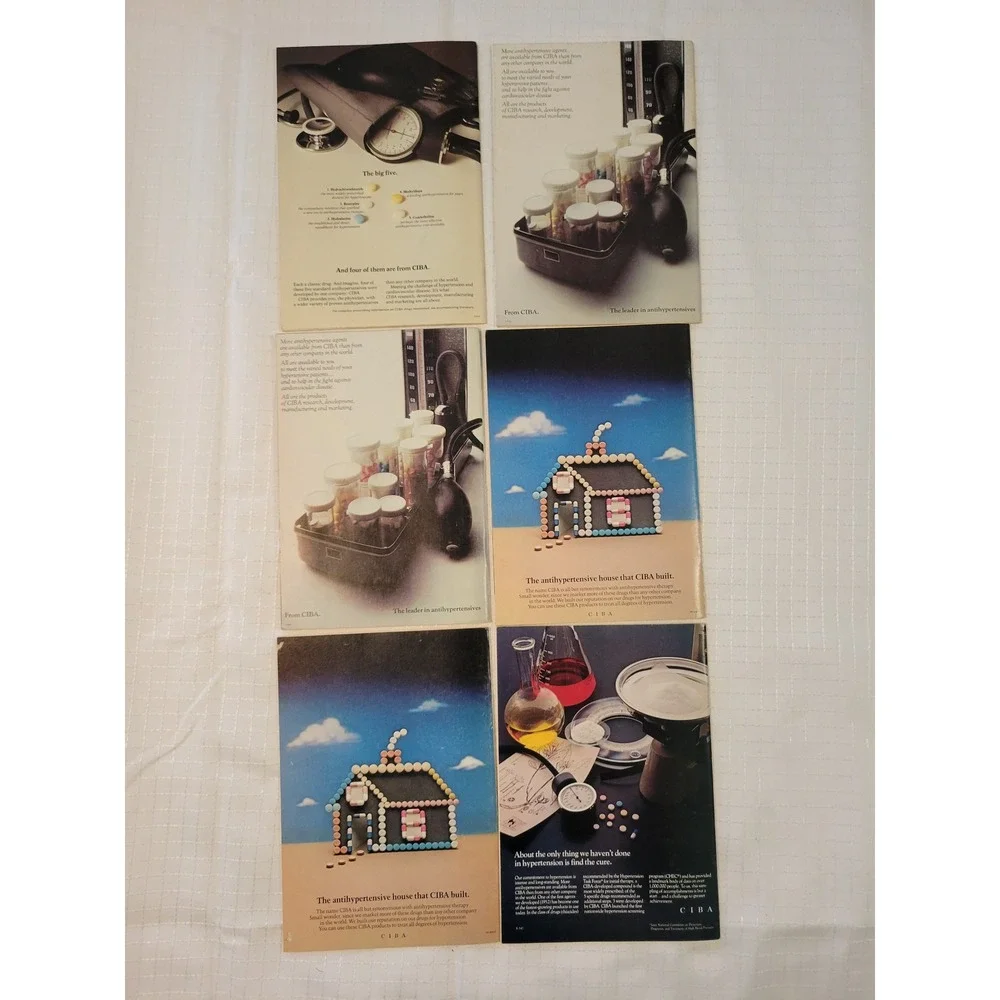 Lot of 6 Vintage CIBA Clinical Symposia Medical‎ Journals 1970s Frank Netter Art